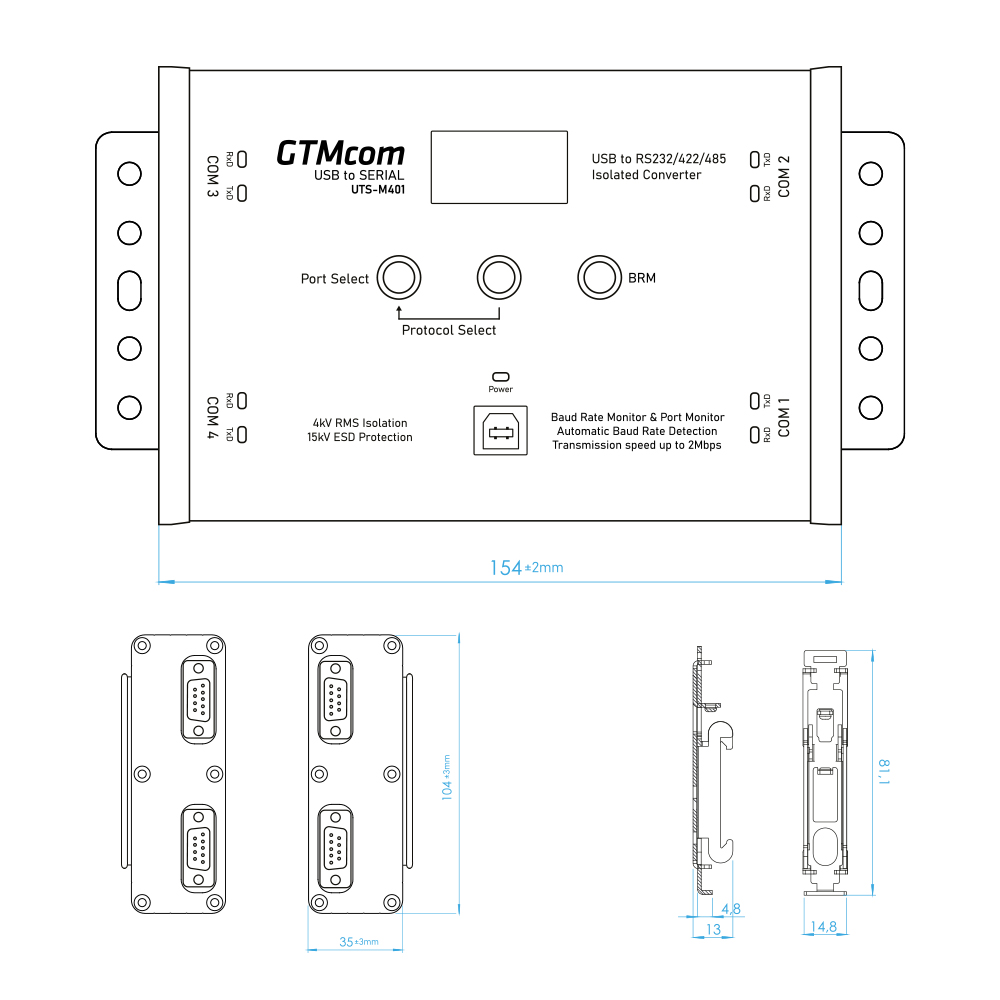 UTS-M401 USB to SERIAL CONVERTER